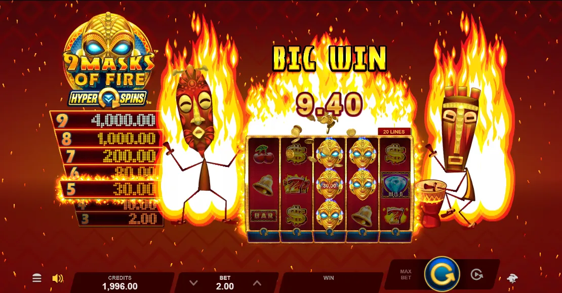 9 Masks of Fire HyperSpins demo